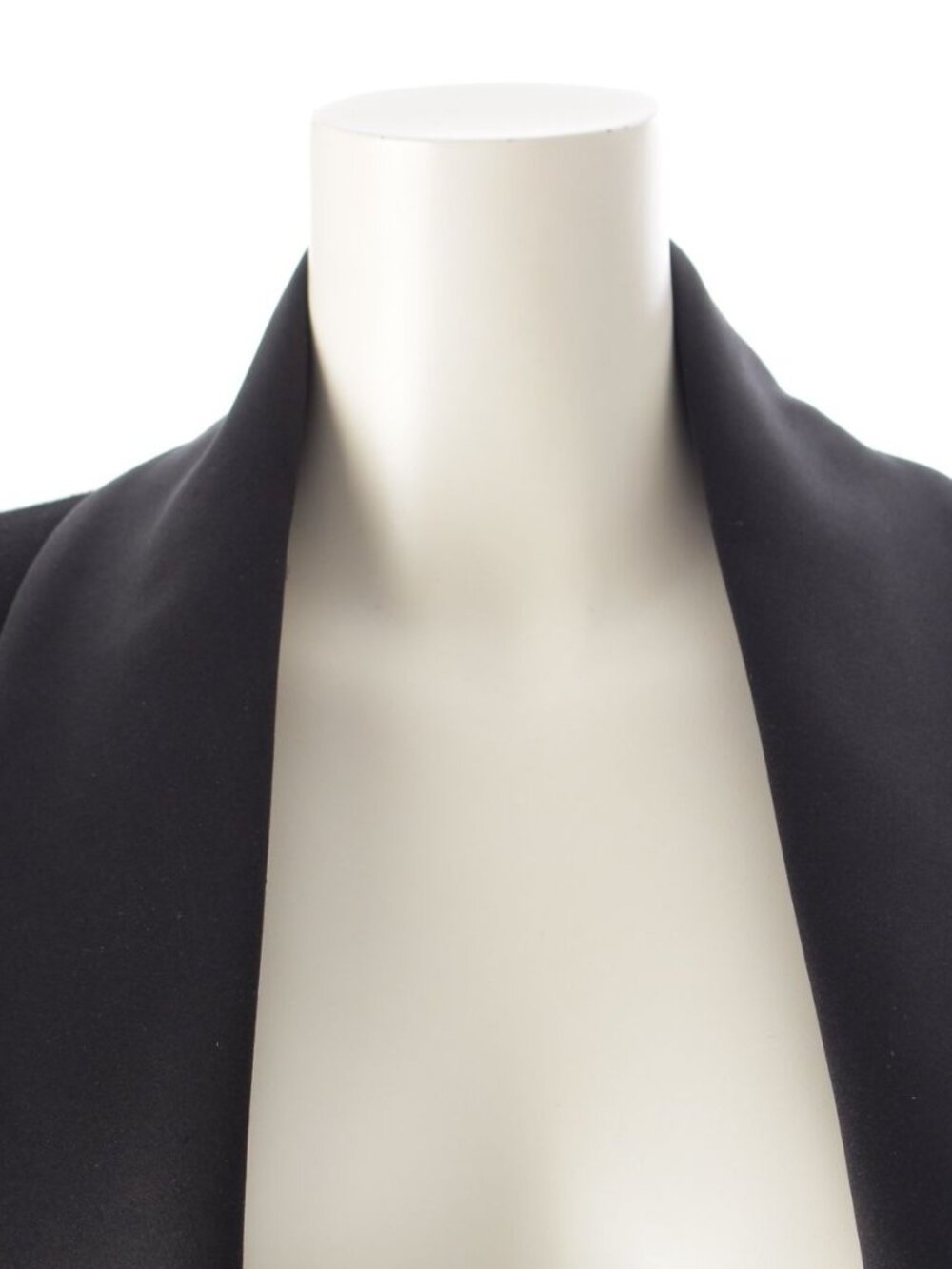 Chanel Cashmere Wool Lion Button Poncho Cape Long Coat Black 36 - Picture 5 of 10